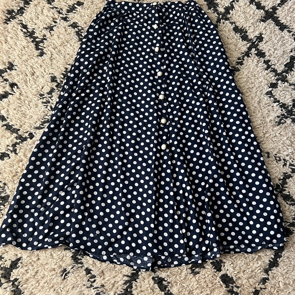 Vintage maxi button down skirt size small